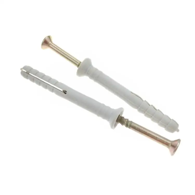 Galvanized Flat Head Wall Plug Screws for Concrete M8 Standard Fastener