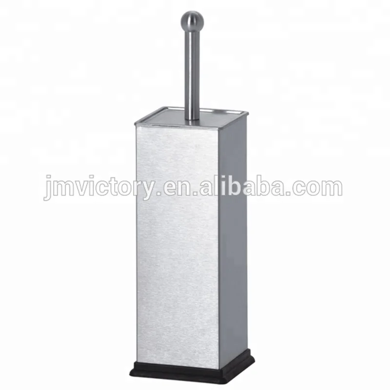 
High-end home hotel bathroom cleaning tool stainless steel toilet brush holder set 