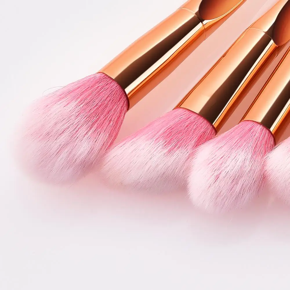
12PCS New Arrival Synthetic Hair Plastic Handle Foundation Eyeshadow Concealer Beauty Makeup Brushes Products 