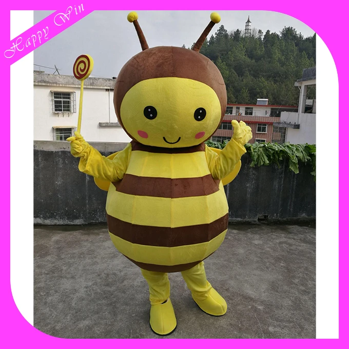 Decoration Bee mascot costume with wings top quality animal walking costume mascot for sale