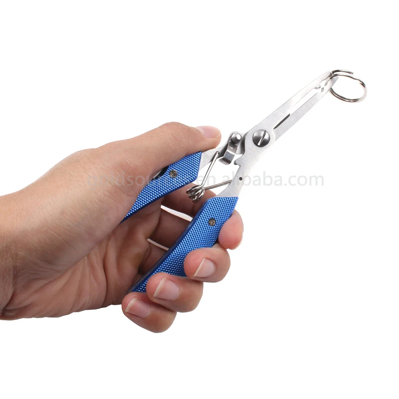 High Quality Messy Flower Aluminum Handle Fishing Pliers Stainless Steel Fishing Hook Remover Line Cutter