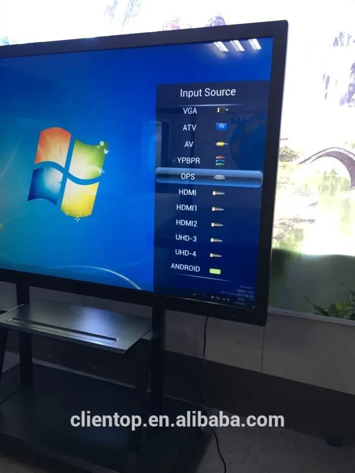 LC840EQD-SEM1 84 inch big size display smart teaching board all in one pc 4k interactive whiteboard