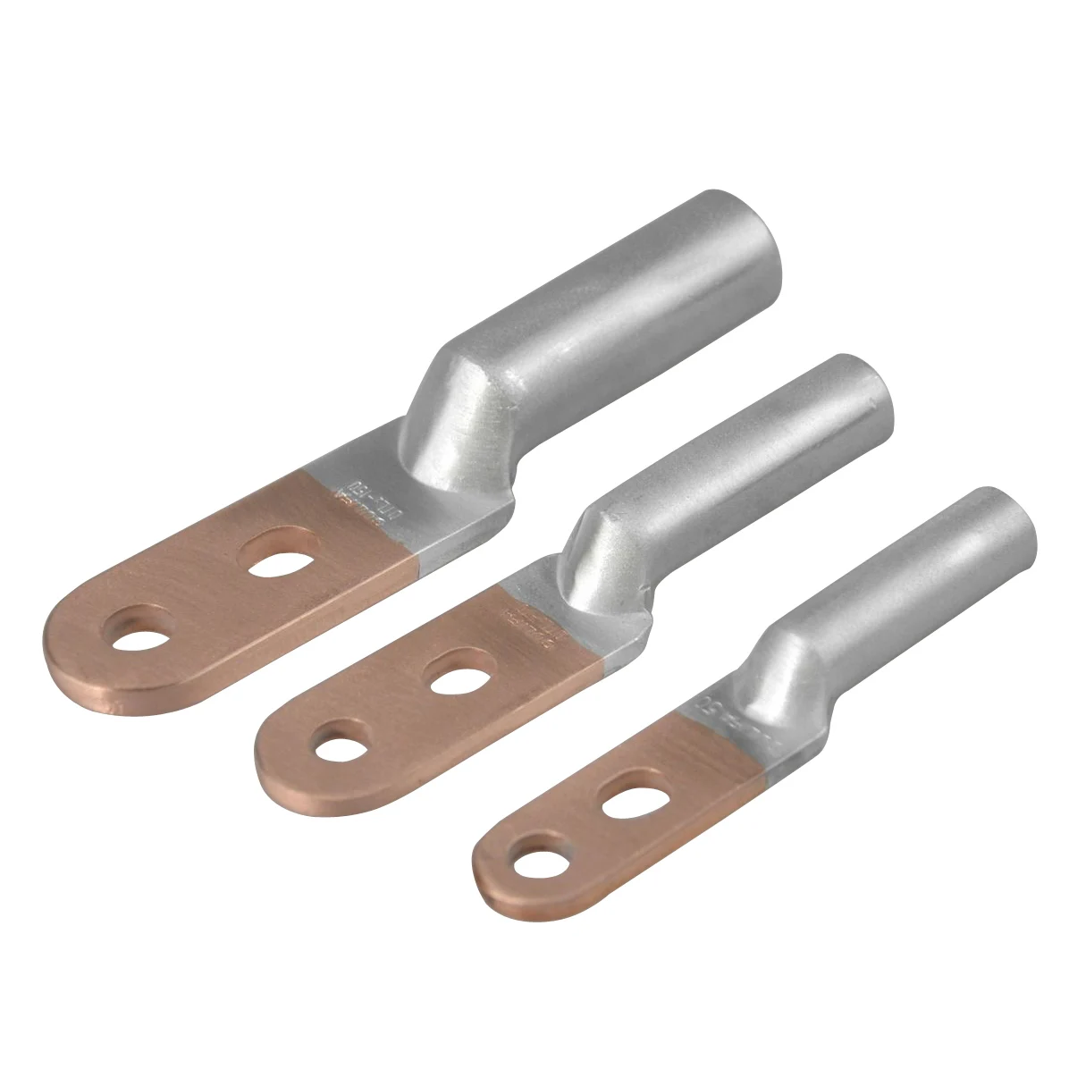 Bimetal compression type copper aluminium pipe connector cable lug