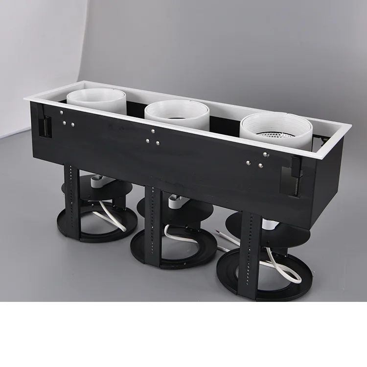 
35w 2*35w 3*35w 80 degree TILT 150mm strech cob led mounted spot light led grille light 