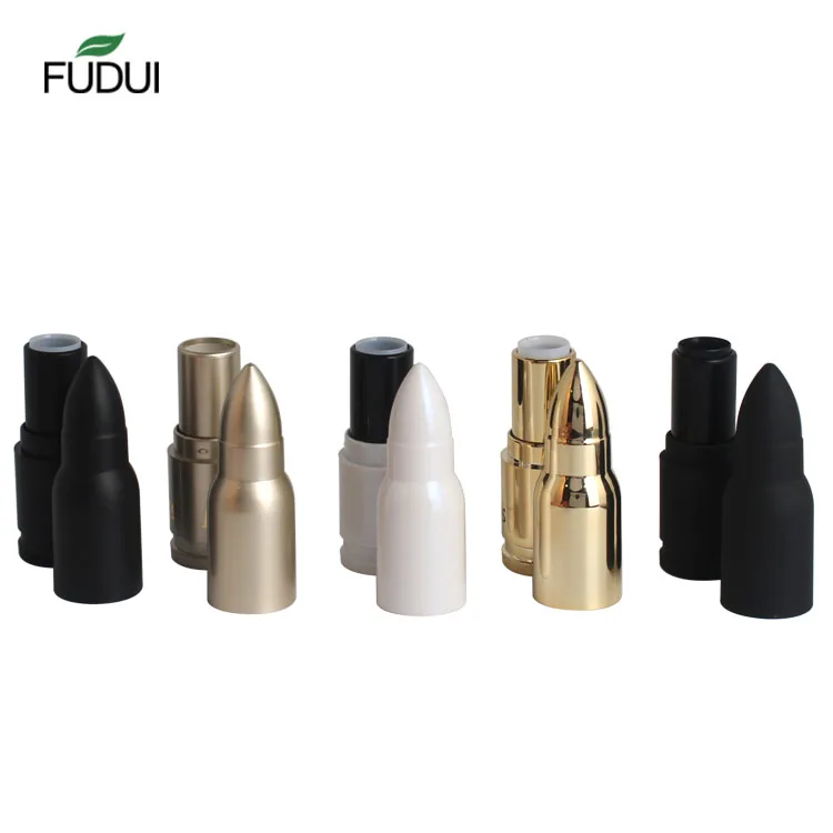 
FUDUI factory round rubber hot cakes overgild glossy Fourze high-class matte High quality now custom bullet empty lipstick tube 