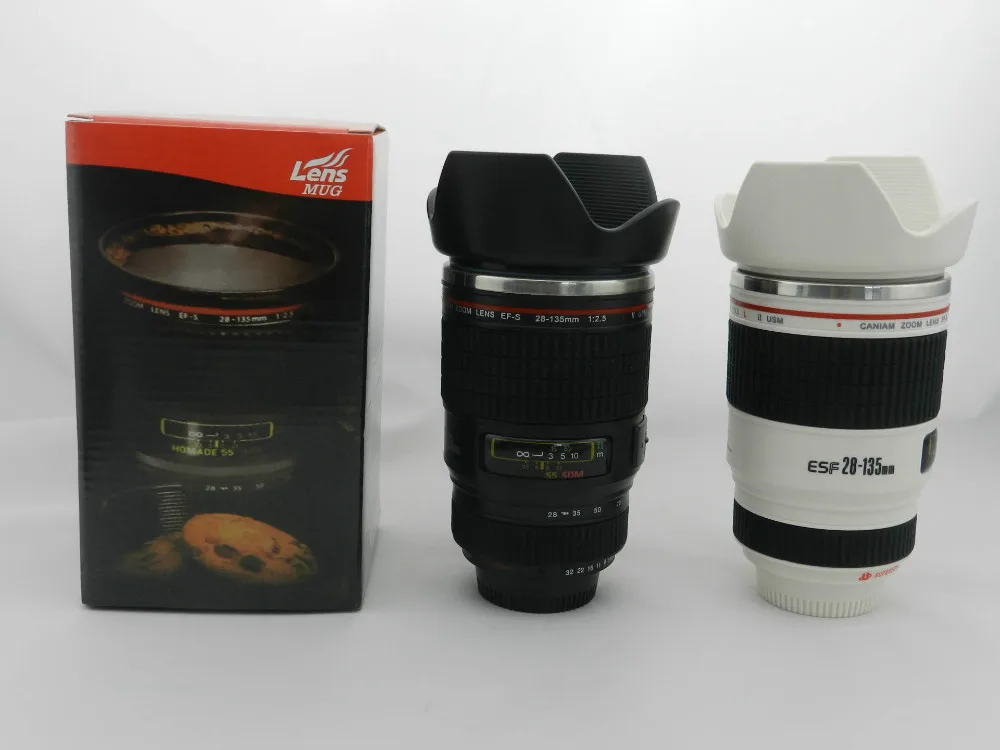 Caniam 24-105mm объектива фотоаппарата кружка кофе 5th с замком крышку и нержавеющей стали внутренней чашки