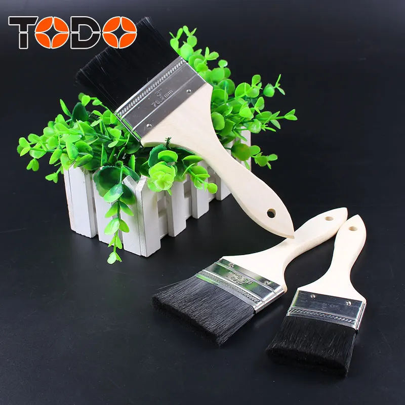 TODO disposable brush bleaching with wooden handle cheap paint brushes