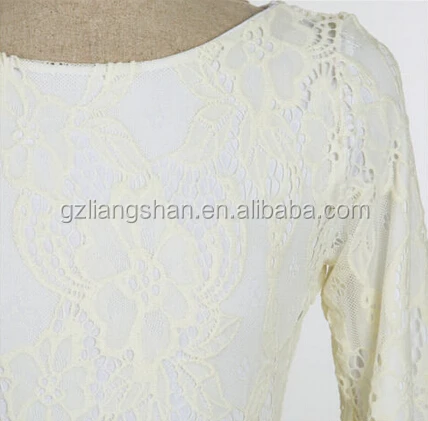 
OEM Wholesale New Sexy Women Winter Dress Long Sleeve Bodycon White Lace Knee Length Pencil Dress Party Dress 