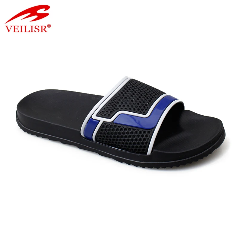 Wholesale summer PVC upper slide sandals beach slippers men