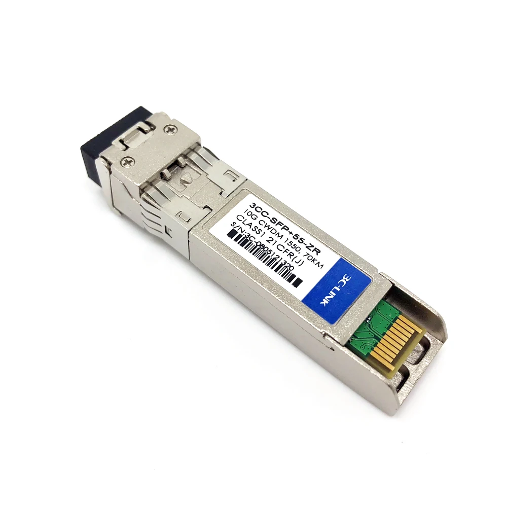 3C-LINK RoHS Compliant 10G SFP+Optical Module CWDM/DWDM 1270-1610nm Duplex LC  Connector 10G SFP Transceiver