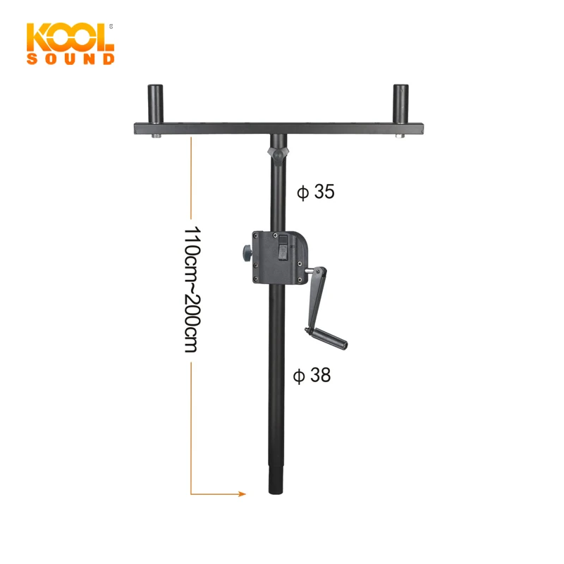 KOOL SOUND сабвуфер «T» стойка для динамика с рукояткой