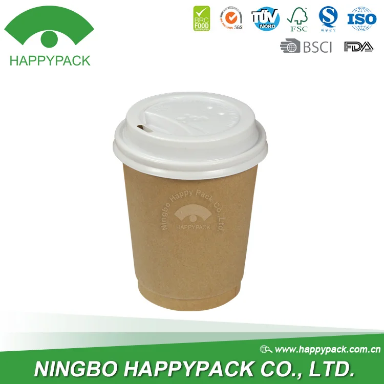 Disposable Environmental Friendly High Quality Double Wall Cup 8oz hot coffee paper cup