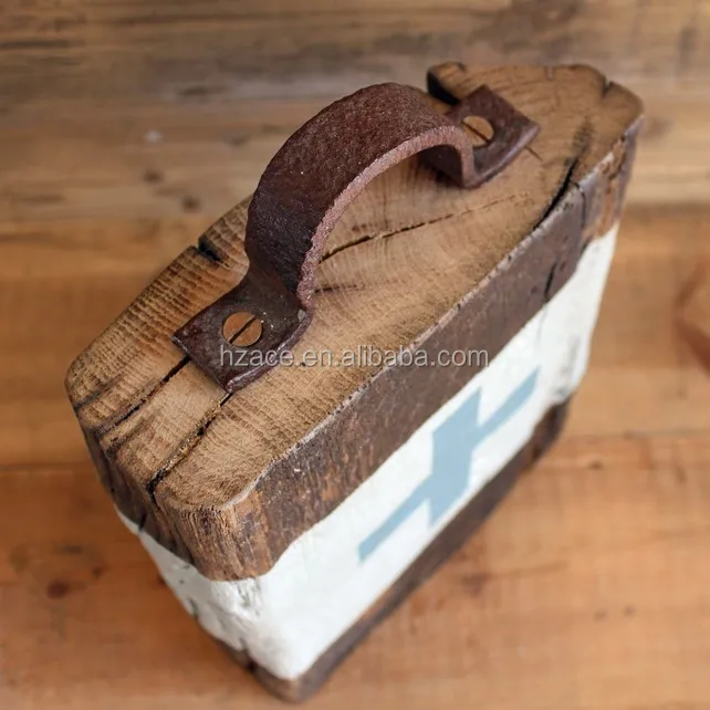 reclaimed wooden door stop