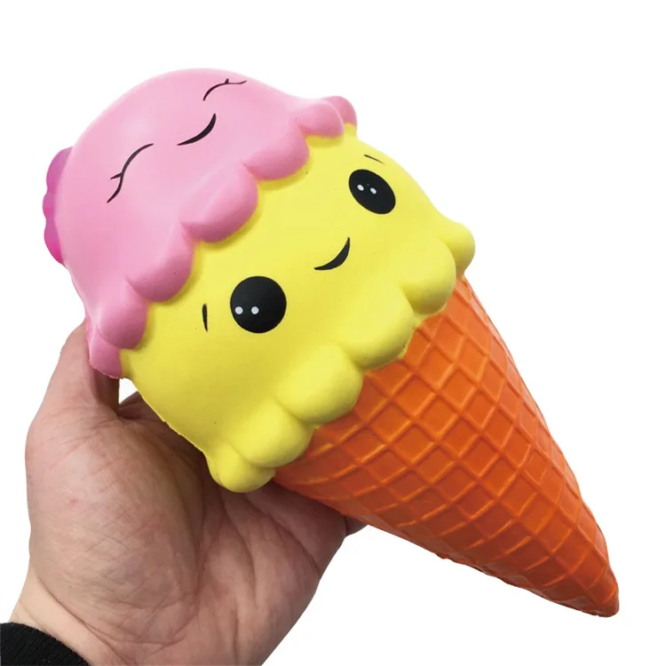 Wholesale High Quality Soft Slow Rising Toys Jumbo Kawaii Double Ice Cream Squishy