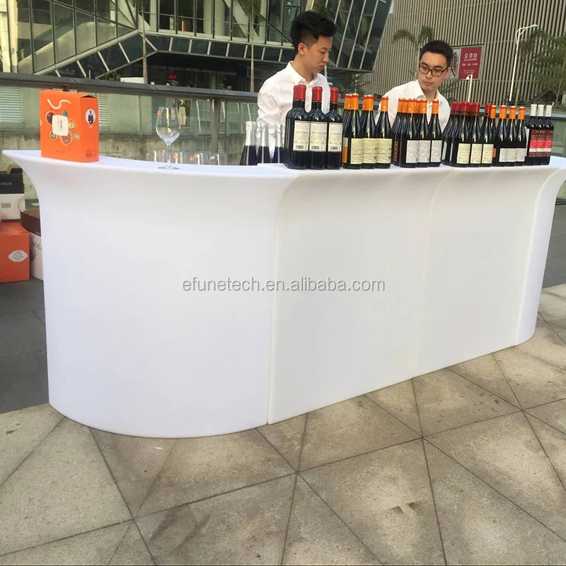 Перезаряжаемая яркая мебель для бистро с изменением цвета rgb, светодиодная уличная Современная барная мебель