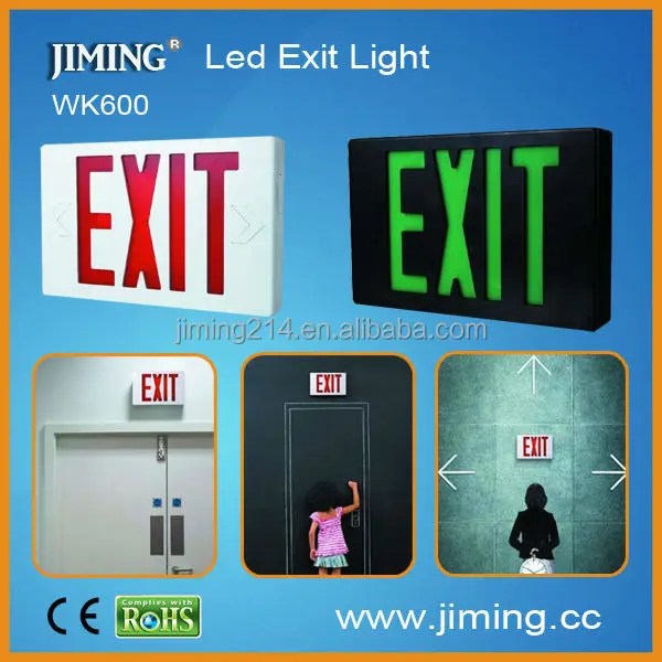 Wall mounting Emergency Exit Signs emergency exit led light bulbs