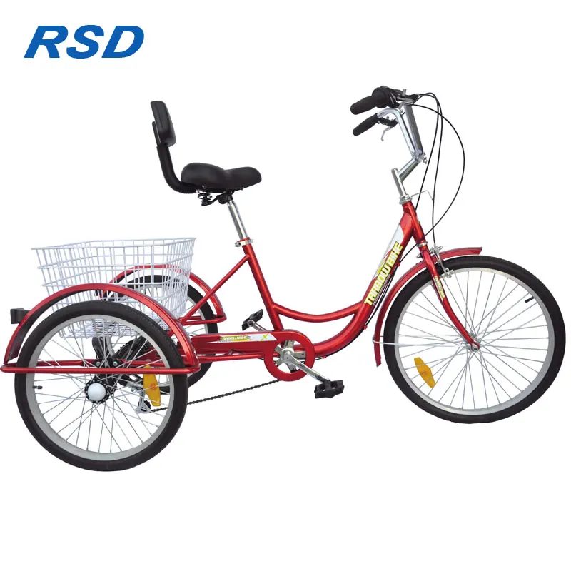 24inch non-electric cargo bike with 3 wheels , adult family cargo tricycle/lowest price trike bicycle for adult