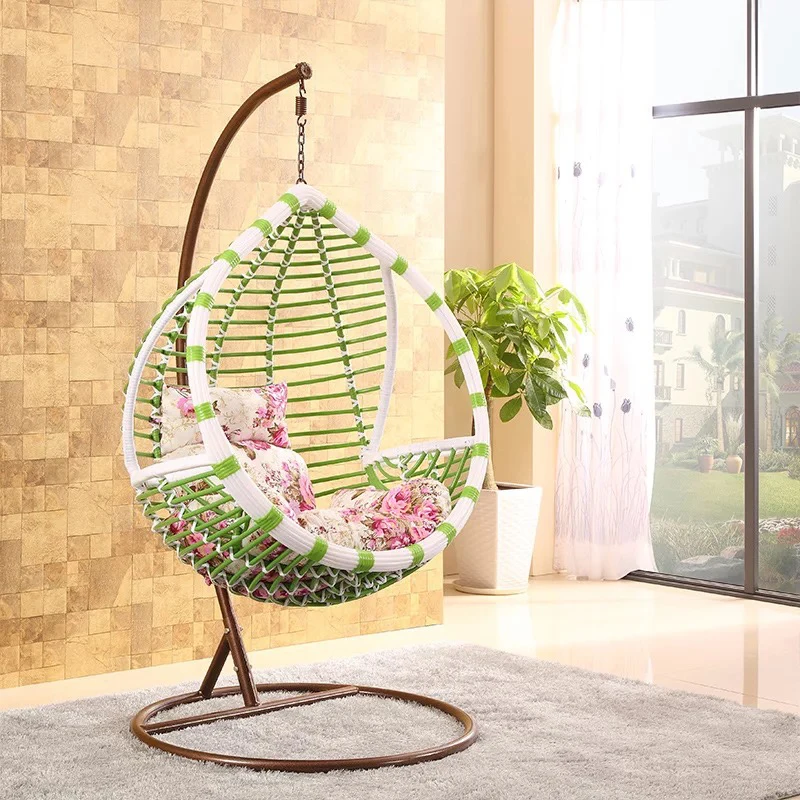 Outdoor garden Modern design patio rattan hanging swing chair