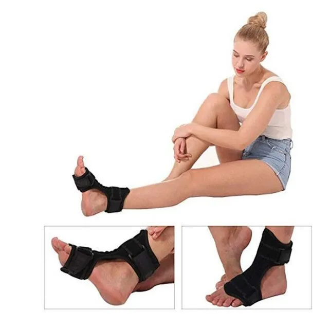 Adjustable Plantar Fasciitis Foot Brace Night & Day Splint, Injury Support for Heel Pain Relief