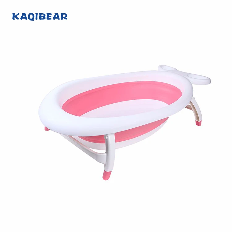 
free sample china made plastic baby folding bathtub stand small deep bathtub 