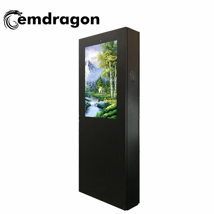 wireless HD program lcd display 32 inch Wind-cooled vertical screen landing outdoor advertising machine digital photo frame