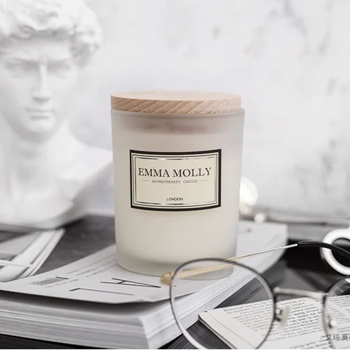 
Customized Luxury custom scented candle in glass jar 