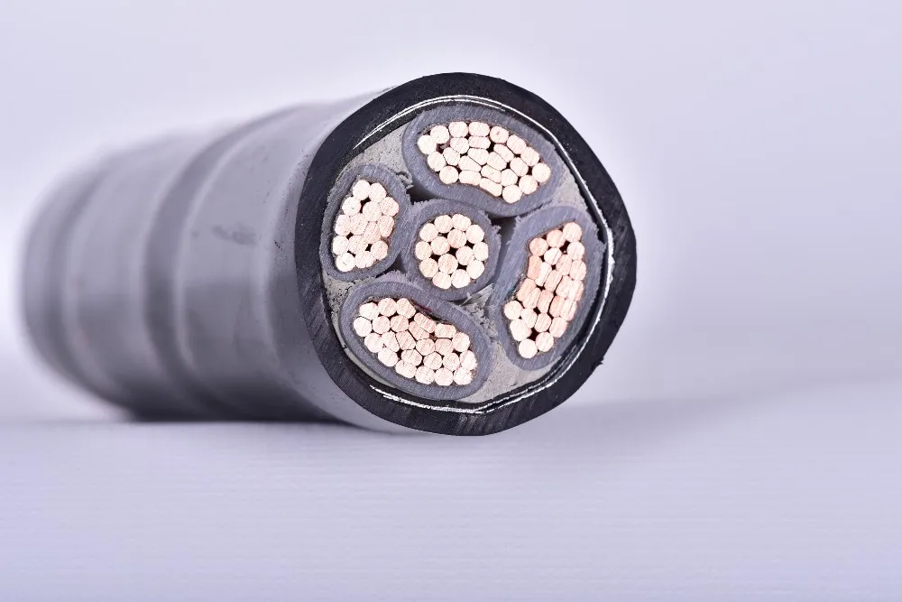 Low Voltage 10mm2 16mm 35mm 50mm 70mm 4 Copper Core Aerial Bundled Armoured Power Cable ABC Cable with PVC XLPE Insulated Sheath
