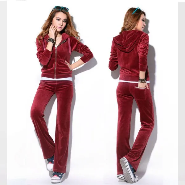 Latest design women sport tracksuit wholesale custom cotton track suits