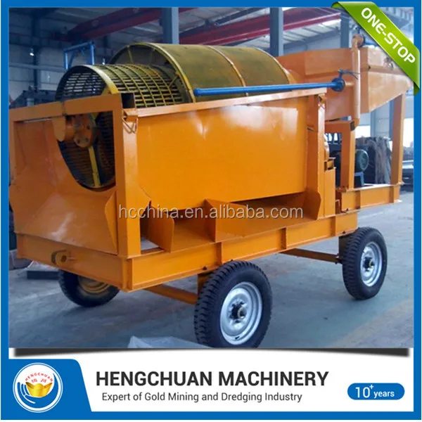 
Mini Portable Mobile Gold Trommel Screen Washing Machine For Gold Pilot Testing 