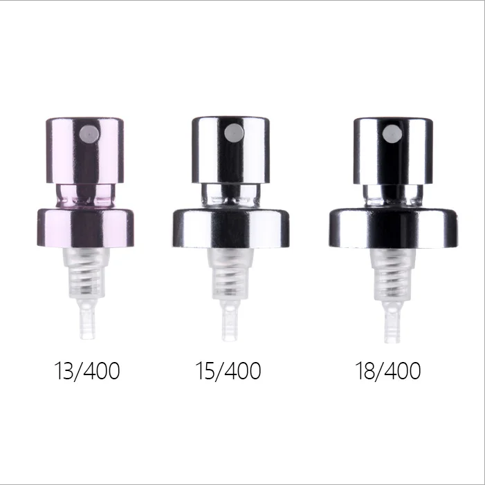 wholesale aluminium silvery 15mm 18mm 20mm crimp fine mist sprayer perfume spray pump for bottle