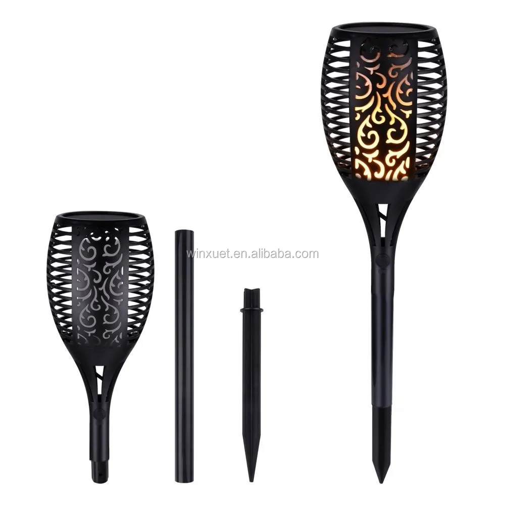 high power 1w led street light waterproof outdoor solar torch lantern