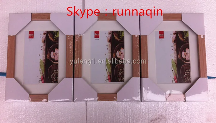 Wholesale oak wood eco friendly  wooden photo  frame MDF picture frame in 4x6 5x7 6x8x10x12x16