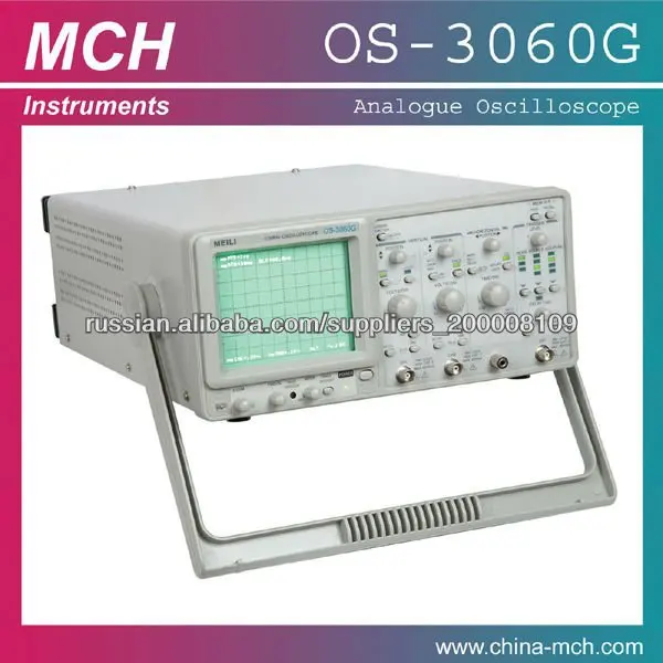 МЧ цифровой индикации PC осциллограф, OS-3060G цифровой осциллограф считывания частоты 60 МГц