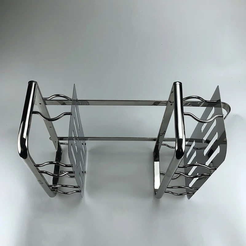 
Double 304 combined basket stainless steel bathroom storage shelf 