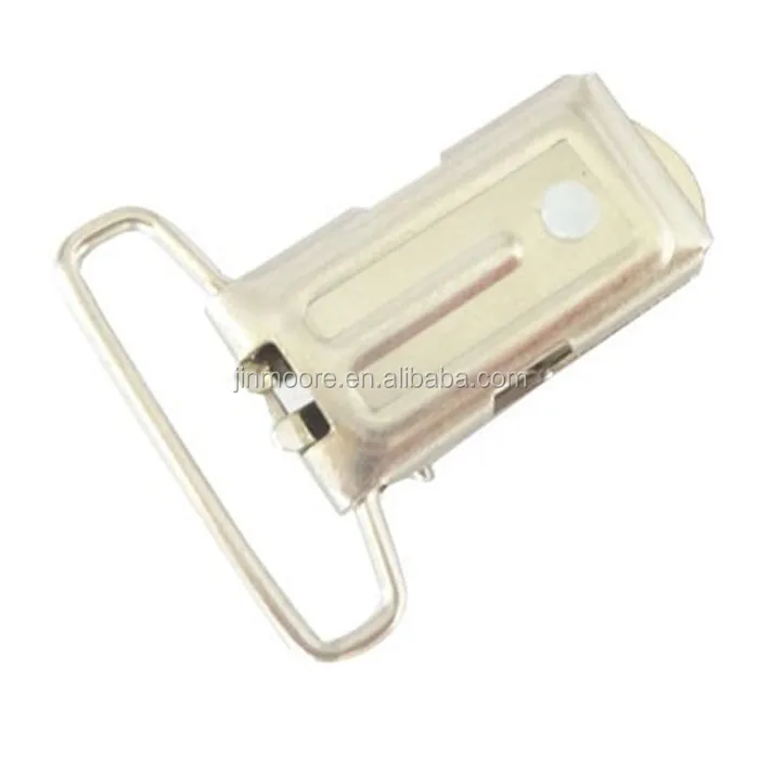 MSC09 Lead Free 30 mm Metal Pacifier Clips For Bib Suspender Holder