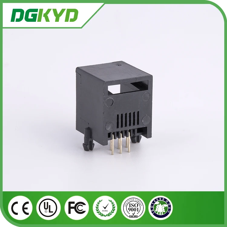 Китай, DGKYD55211166IWE1DY1, Панельное крепление rj11, телефонный разъем
