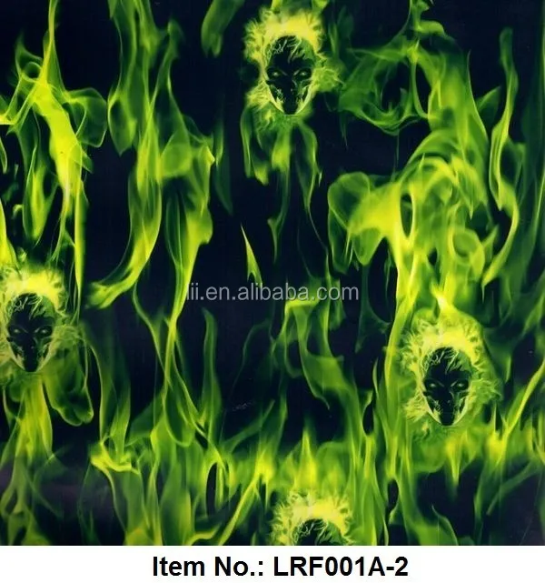 LRF010B Liquid Imge crazy flame hydro print water transfer printing Hydro Film