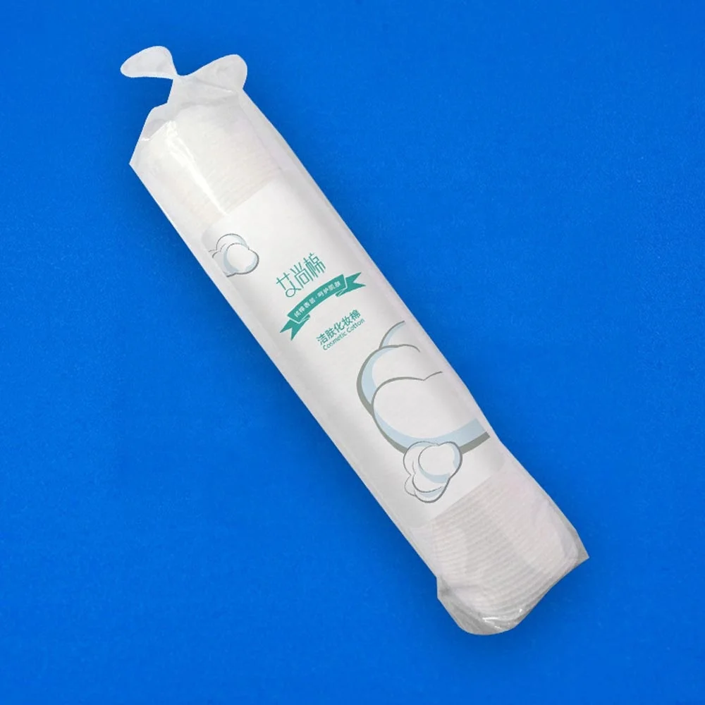 3 layer circular organic cotton remover pad
