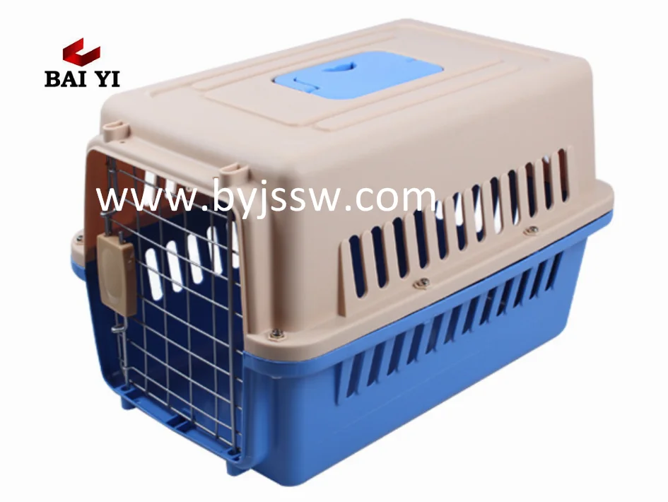 Trade Assurance Pet Product Plastic Dog Flight Cage For Transport