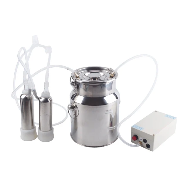 14L bucket cow milking machines mini vacuum pump goat milker machine for Algeria