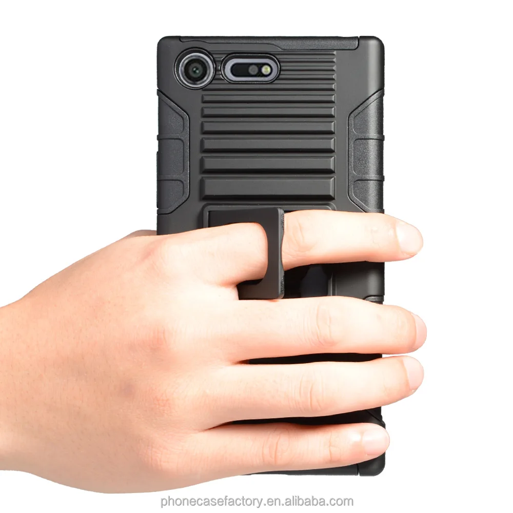 Fast delivery wholesaler Hybrid TPU PC back cover case for sony xperia xz premium G8142 magnet holder case