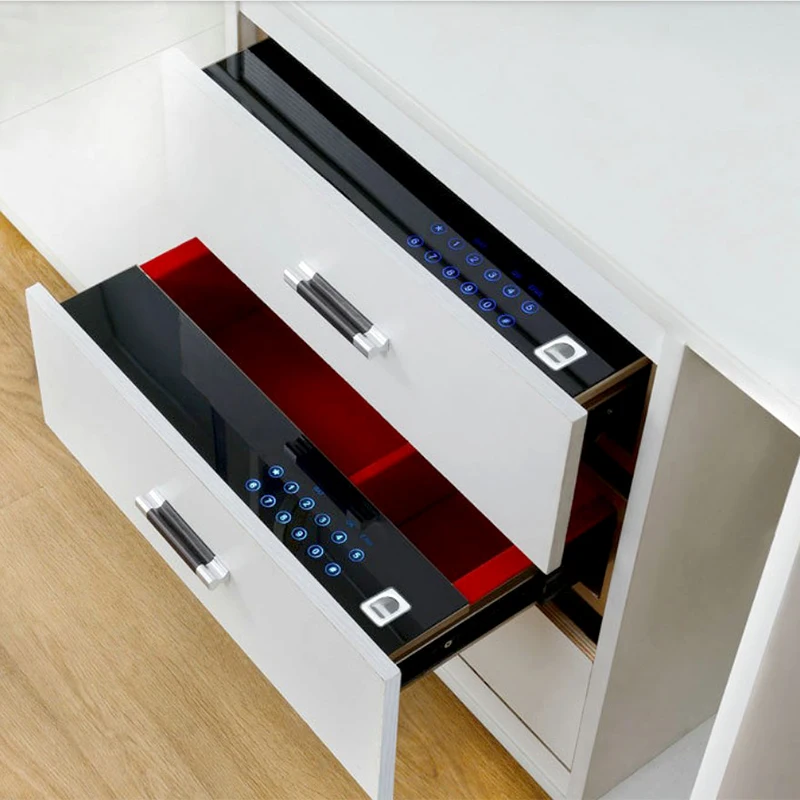 
Factory supply office desk accessories new password fingerprint open drawer smart drawer 