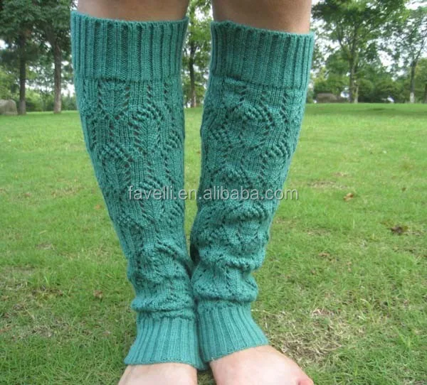 Женские модные вязаные электрические гетры