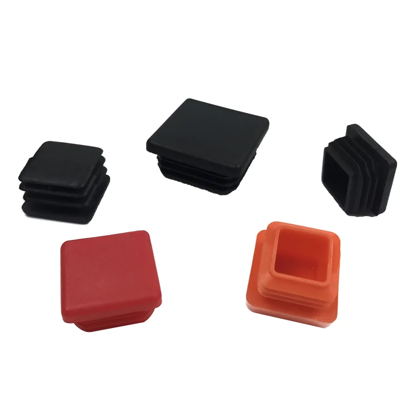 High quality 50mmx50mm PP Rectangular black plastic plugs with competitive price