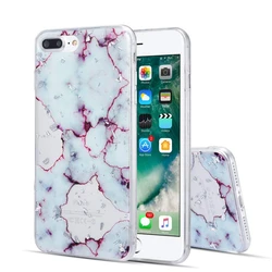 Luxury Marble Crystal Bling Gold Foil Mobile Cell Phone Case Back Cover For Iphone 7 8 Plus