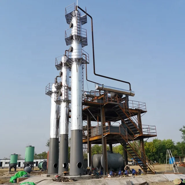 
3-20Tons/day Hot sales used engine oil refinery plant of thin film evaporator 
