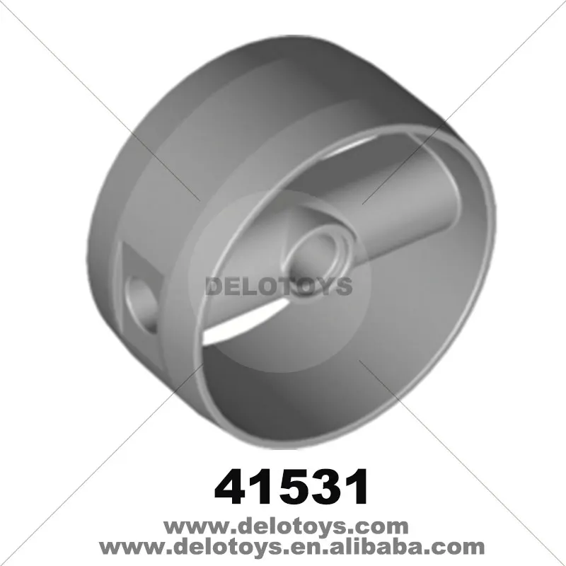 DIY bulk Toys building blocks Plastic bricks Cylinder 4 x 4 x 1 2/3 with Pin Holes and Center Bar (NO.41531)