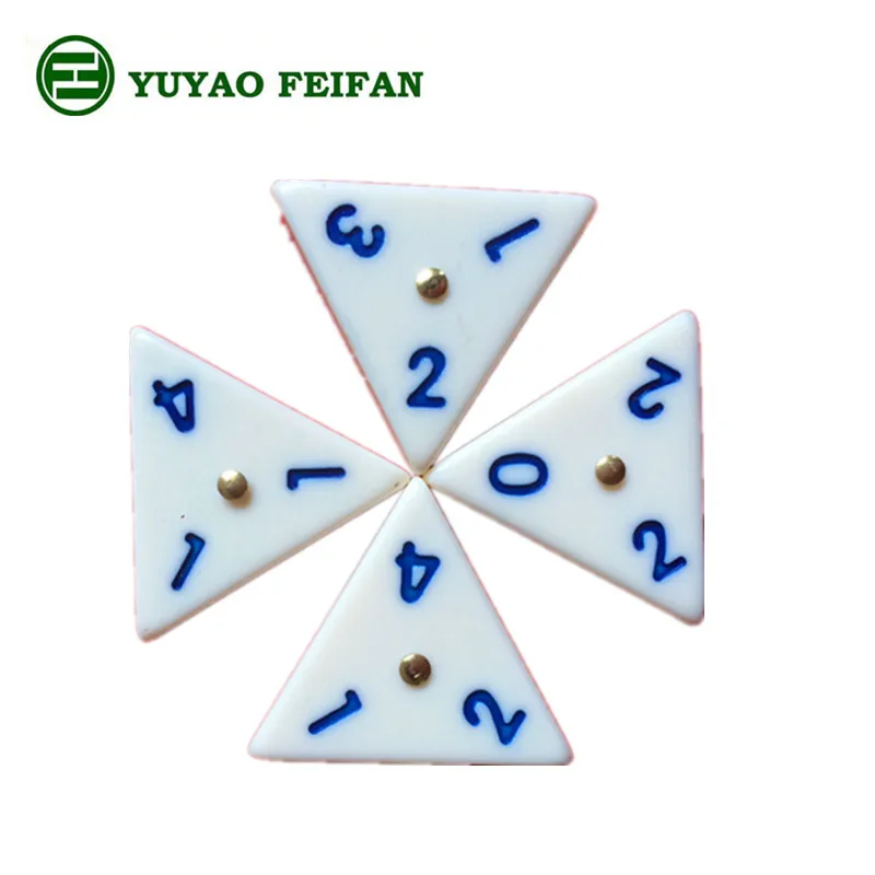 classic customized funny plastic pyramid Domino board game set Packed in gift box
