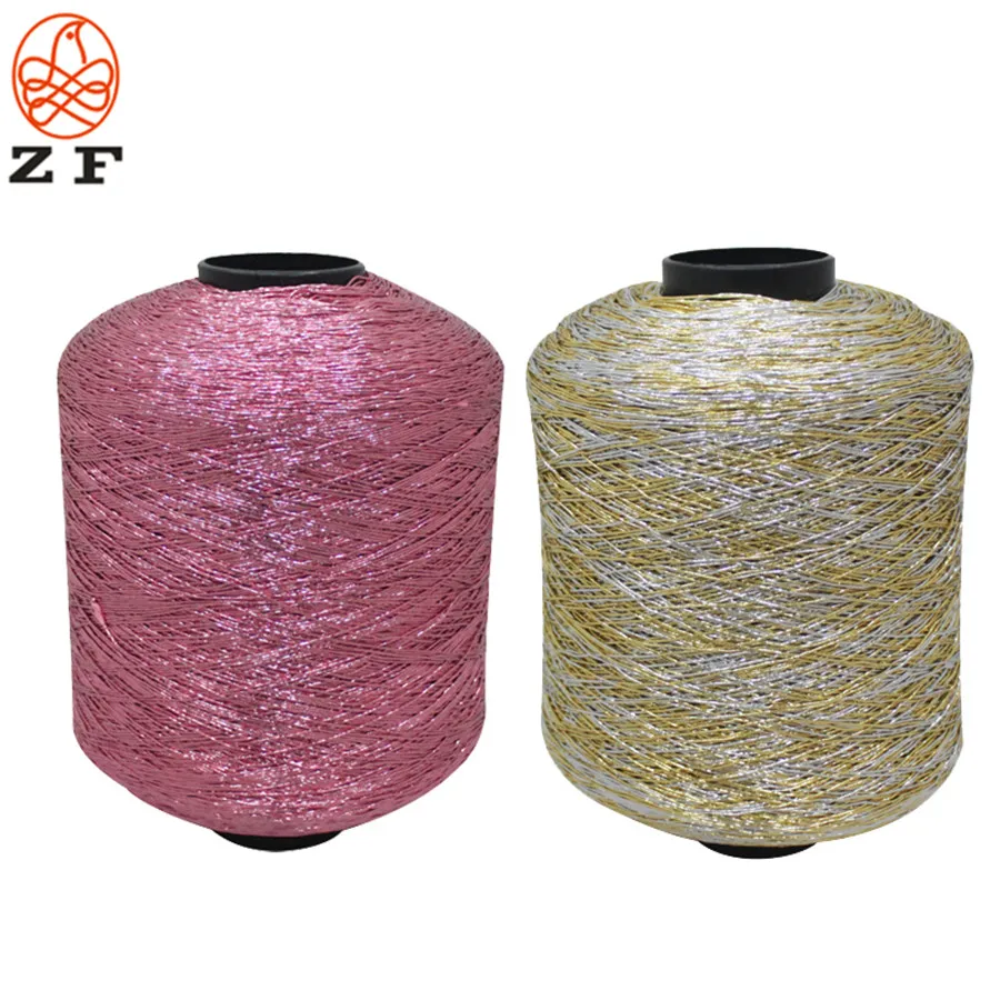 Metallic cord with Cotton or viscose as core thread 21s/6 metallic rope