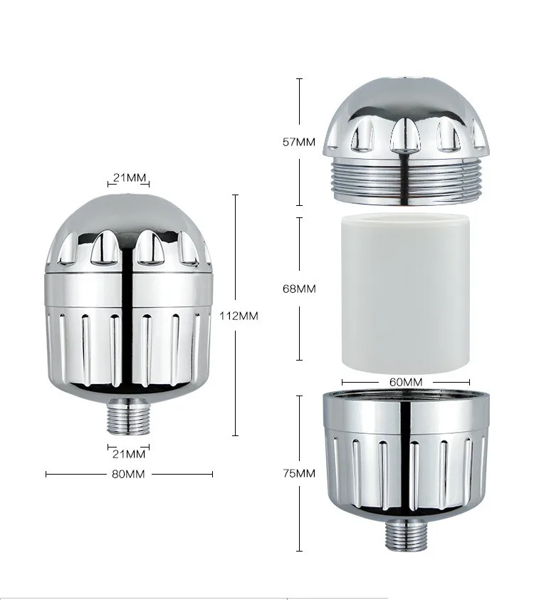 Bathroom Shower Head 18 Stage Filter Water Filter System Shower Head Filter set